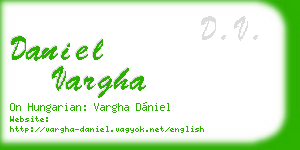 daniel vargha business card